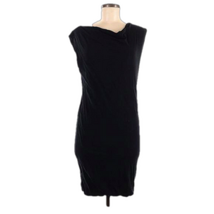 James Perse 2 (Medium) Cowl Neck Mini Dress Black NWT $195 MSRP